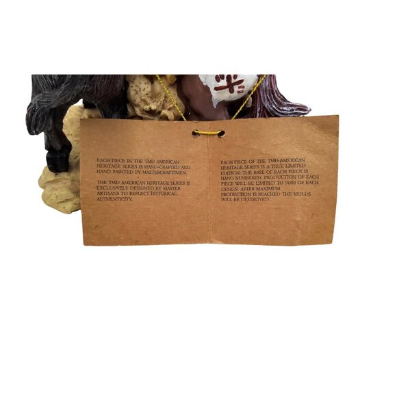 vintage 1980s TMD american heritage series limited edition native american hunt - Picture 9 of 10